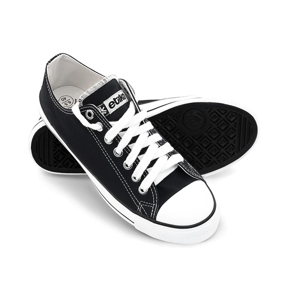 Etiko Low Cut Sneakers, Black & White, Men’s US12 - Picture 6 of 6
